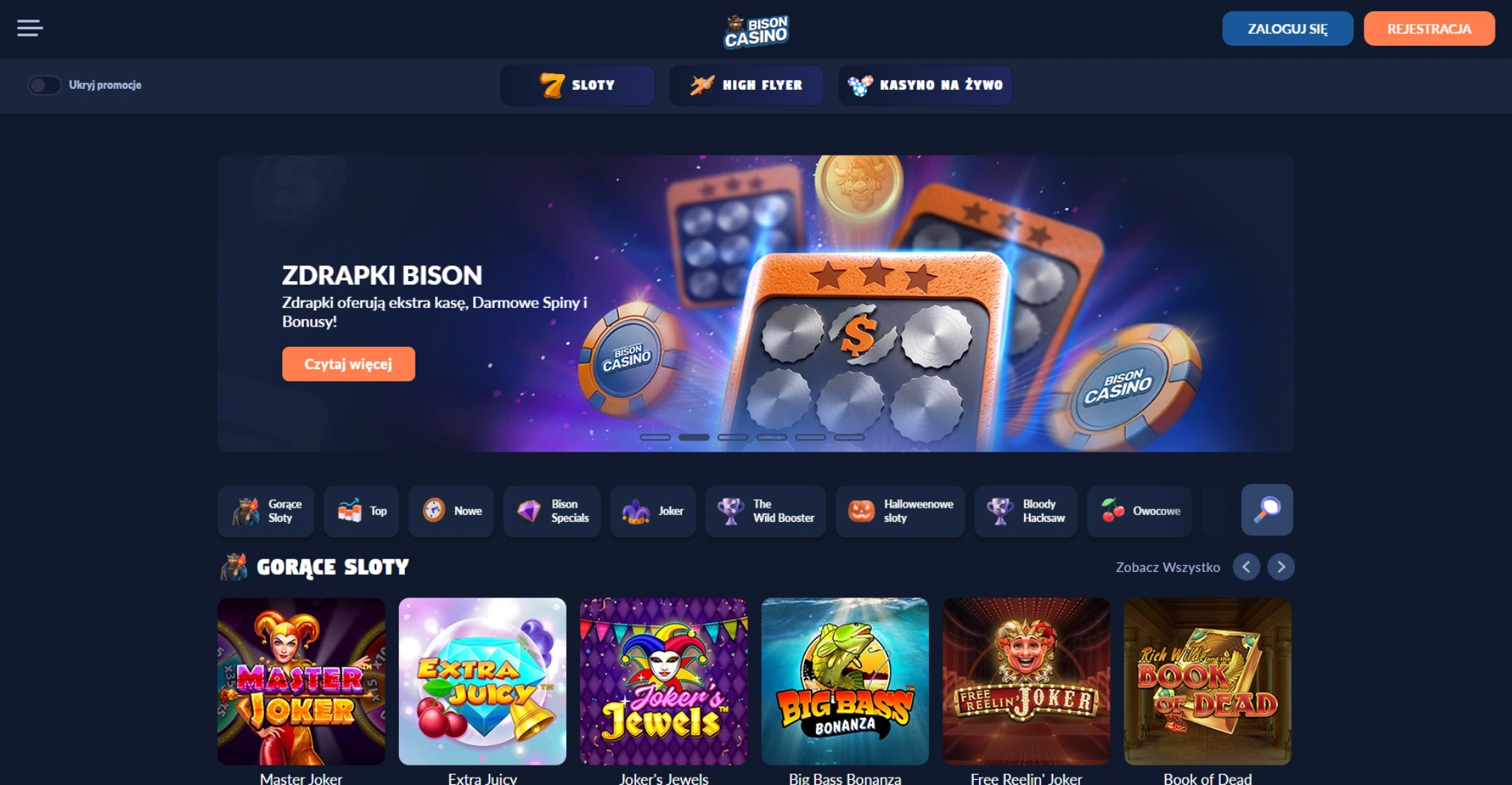 Darmowe Spiny 30 bison casino